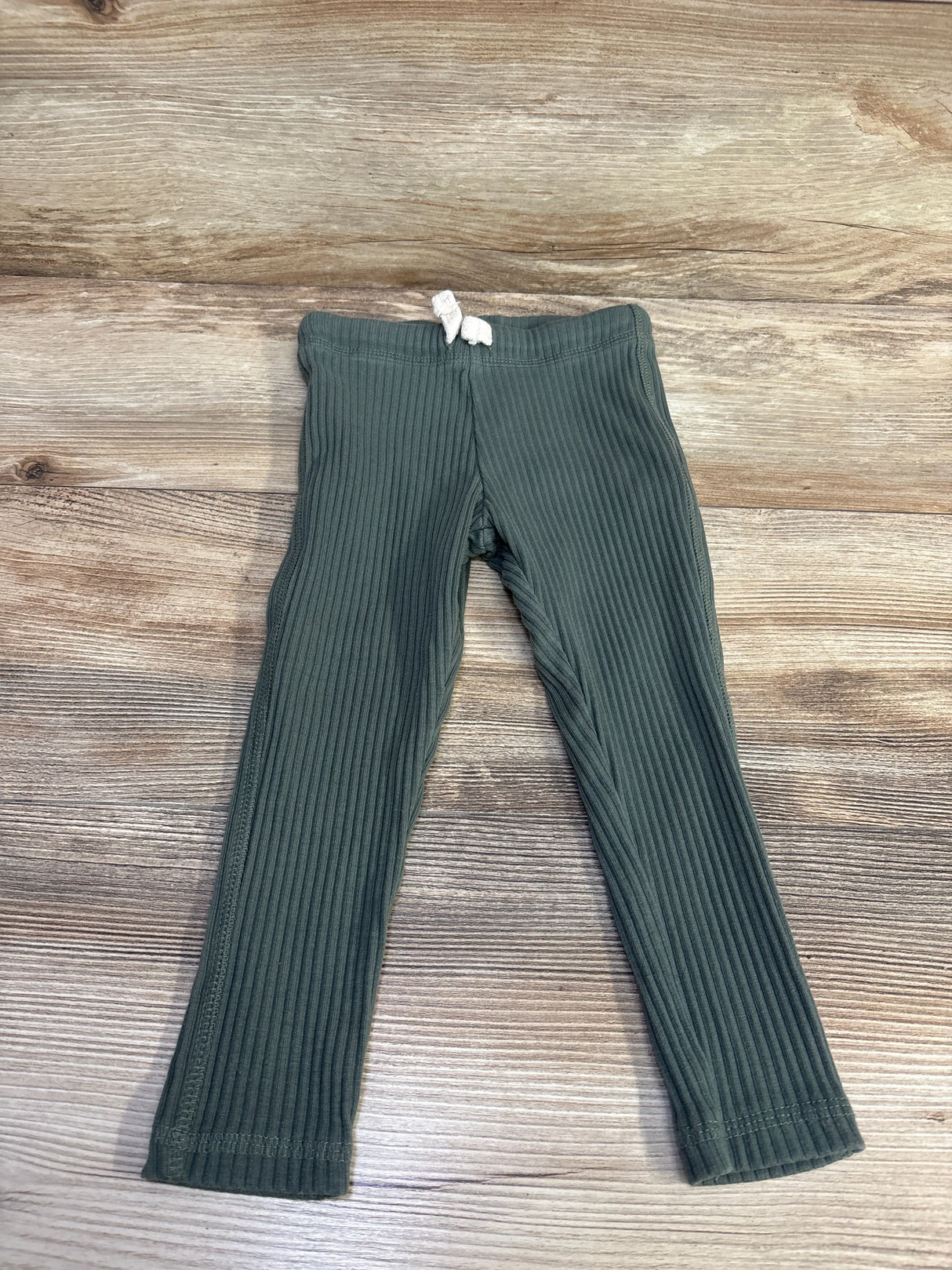 Zara Ribbed Leggings Olive sz 2T