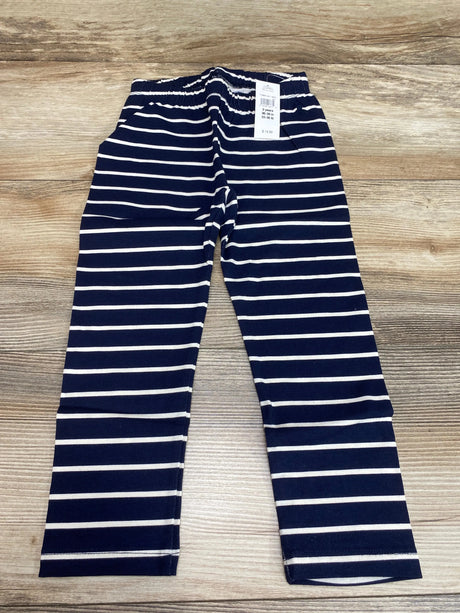 NEW Baby Gap Striped Navy Leggings sz 3T - Me n Mommy To Be