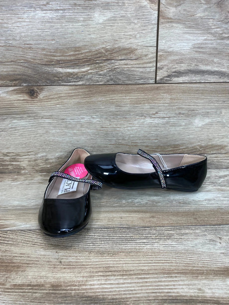 The Children's Place Girls Jeweled Faux Patent Leather Ballet Flats Black Sz 2Y - Me n Mommy To Be