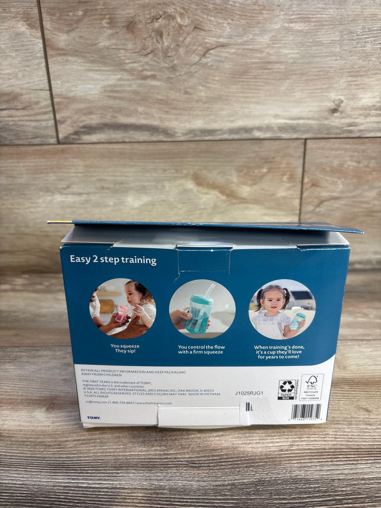 The First Years Squeeze & Sip Toddler Straw Cups 6m+ 3ct - 7oz