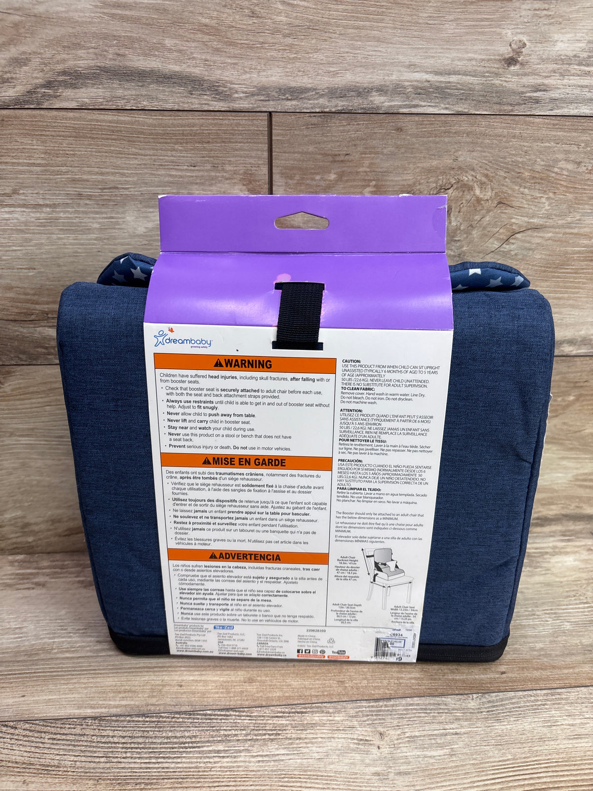 NEW DreamBaby Grab 'N Go Booster Seat - Blue