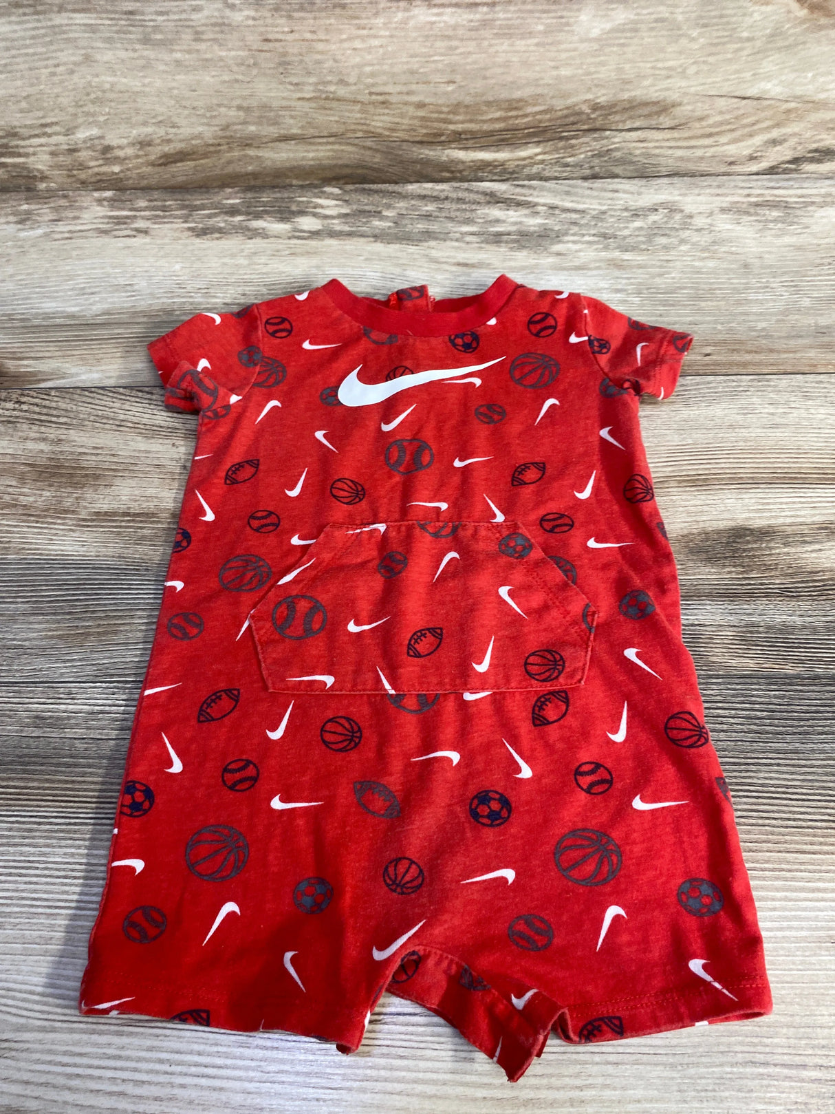 Nike Sports Shortie Romper Red sz 9m - Me n Mommy To Be