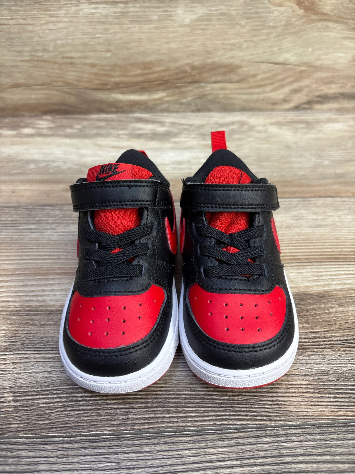 Nike Court Borough Low 2 TDV 'Bred' Sneakers sz 6c
