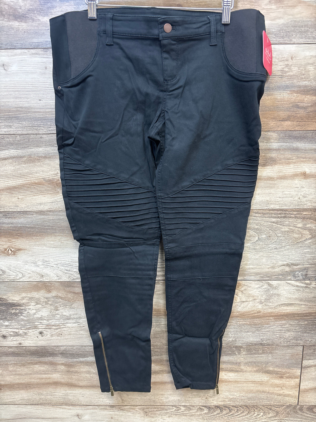 NEW Isabel Maternity Side Panel Utility Jeggings Black sz 12/Large