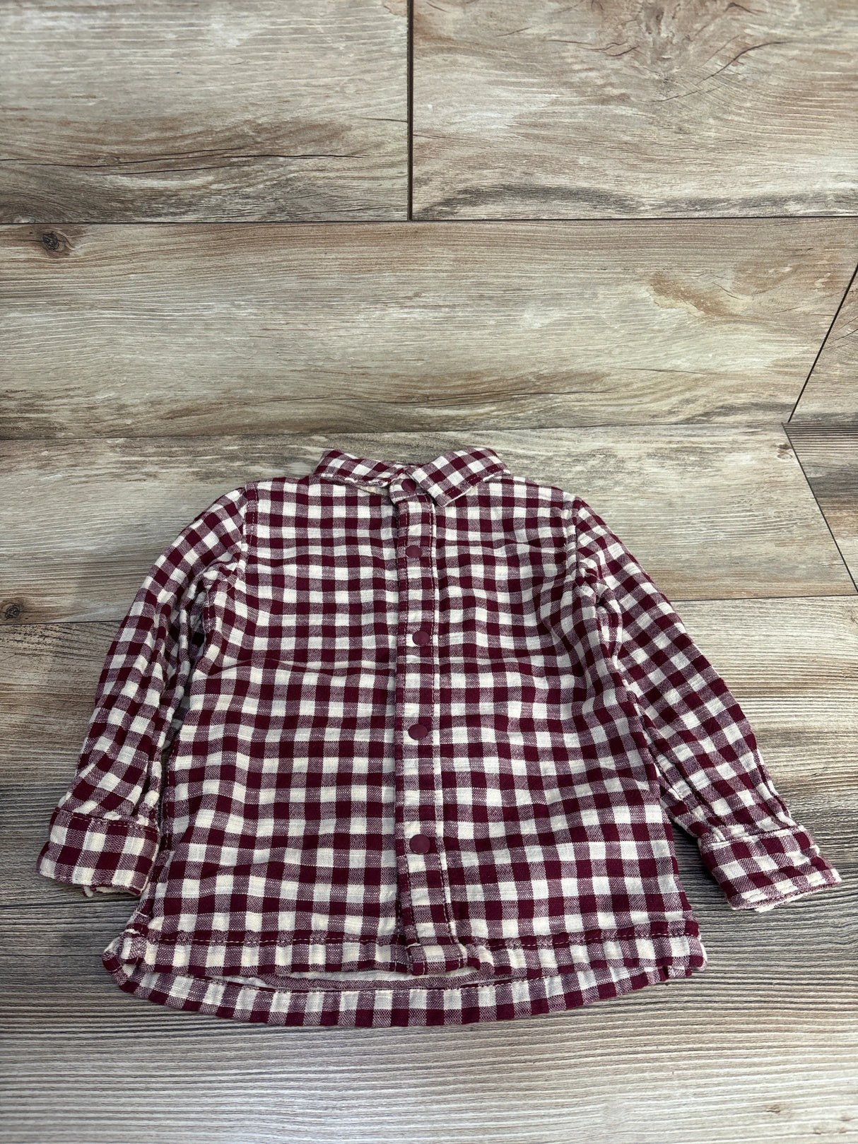 Reversible Snap Up Shirt Red sz 18-24m