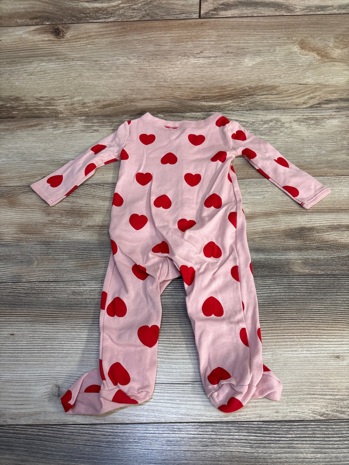 Carter's Heart Print Sleeper Pink sz 6m