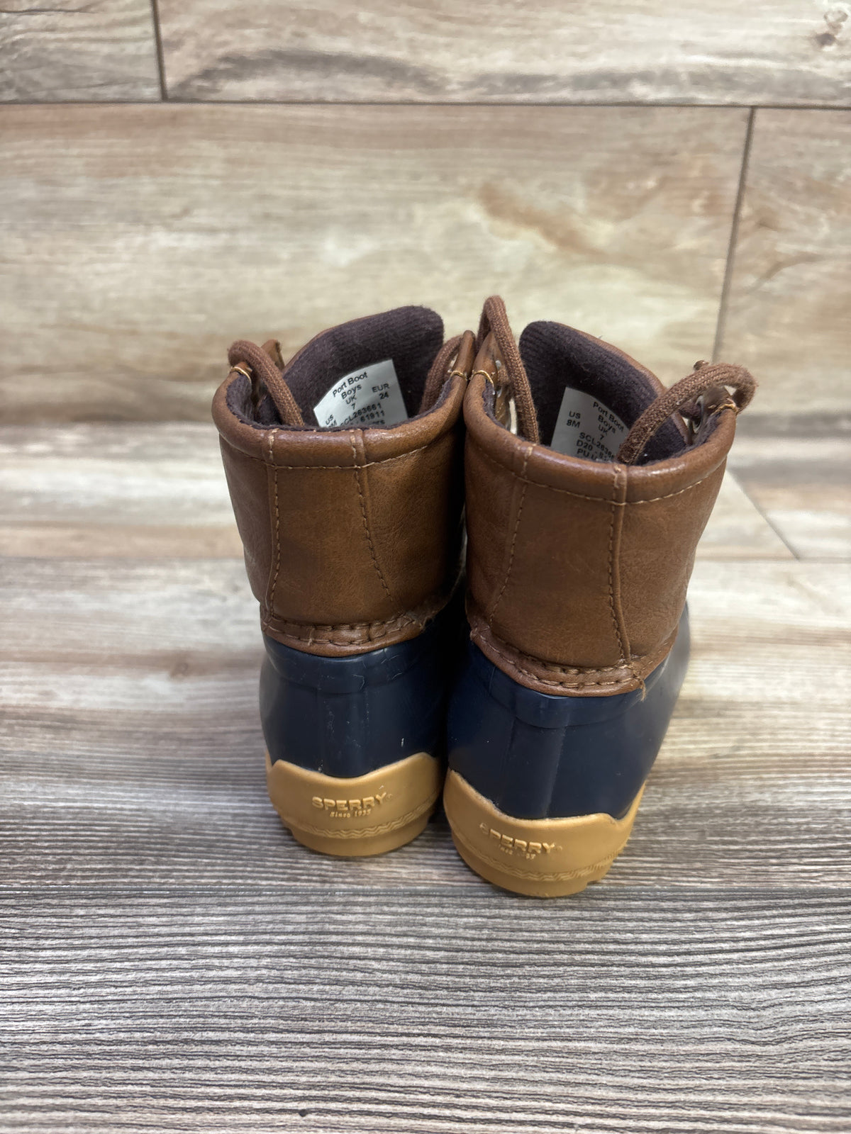 Sperry Port Alpine Waterproof Duck Boots Navy sz 8c