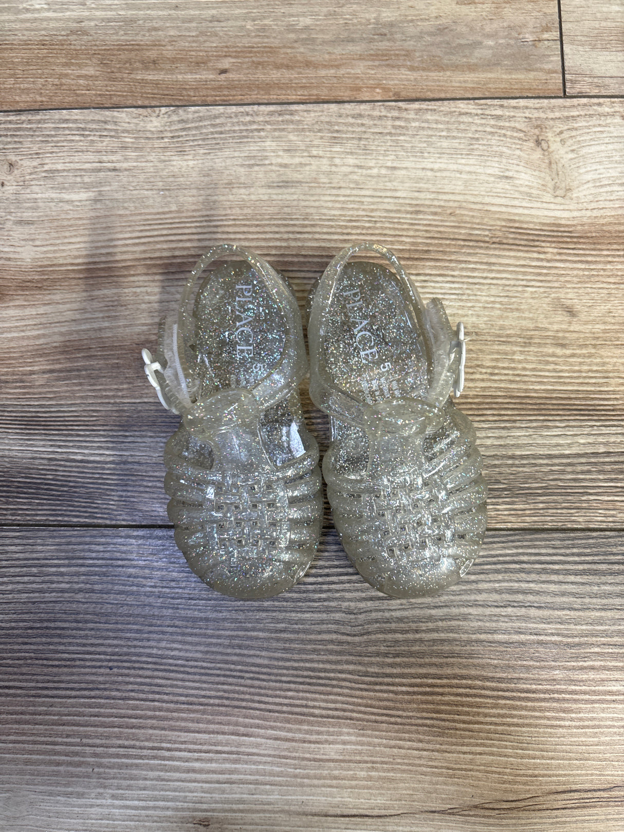 Children's Place Fisherman Jelly Sandals Glitter sz 5c