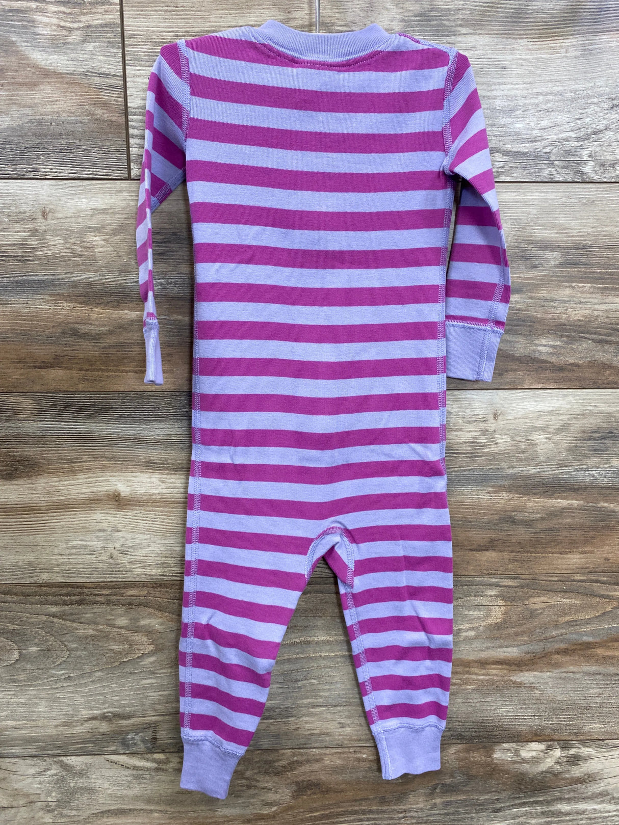 Hanna Andersson Striped Sleeper Purple sz 2T