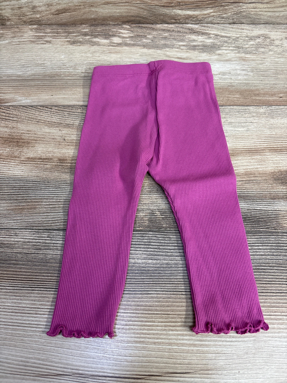 NEW Okie Dokie Ribbed Dahlia Mauve Leggings sz 9m