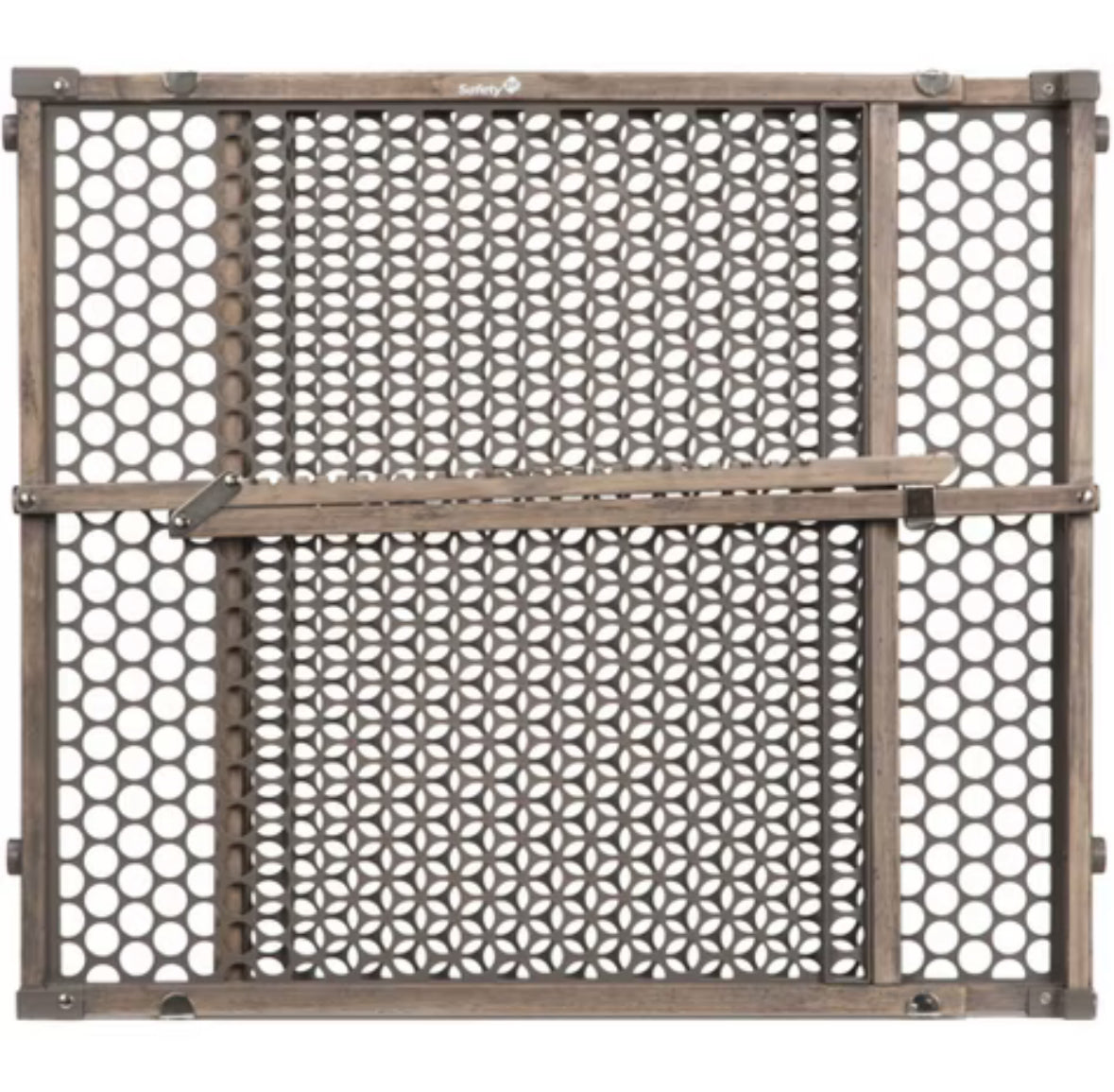NEW Safety 1st Vintage Grey Wood Doorway Security Baby Gate