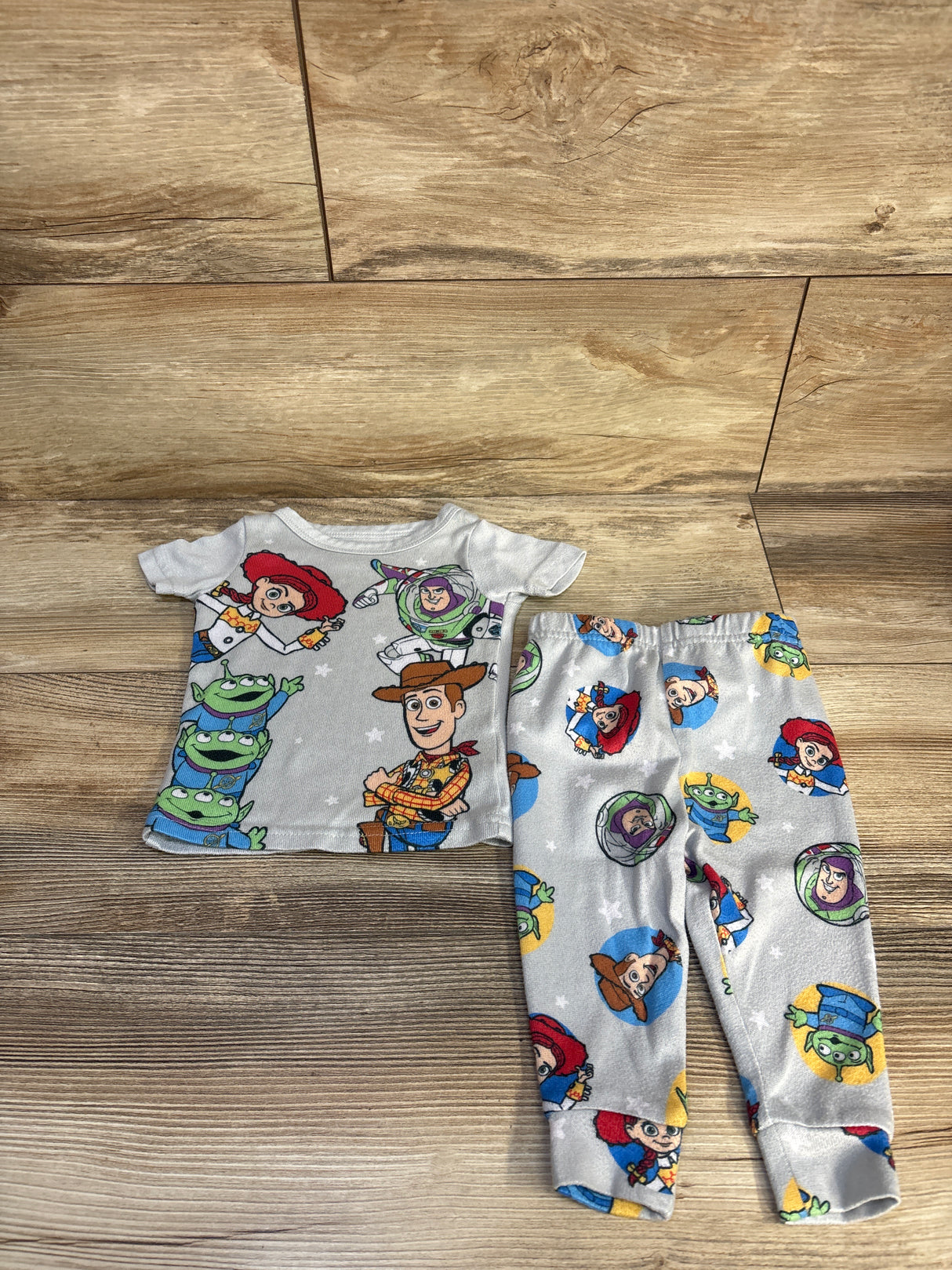 Disney Pixar Toy Story 2pc Pajama Set Grey sz 12m