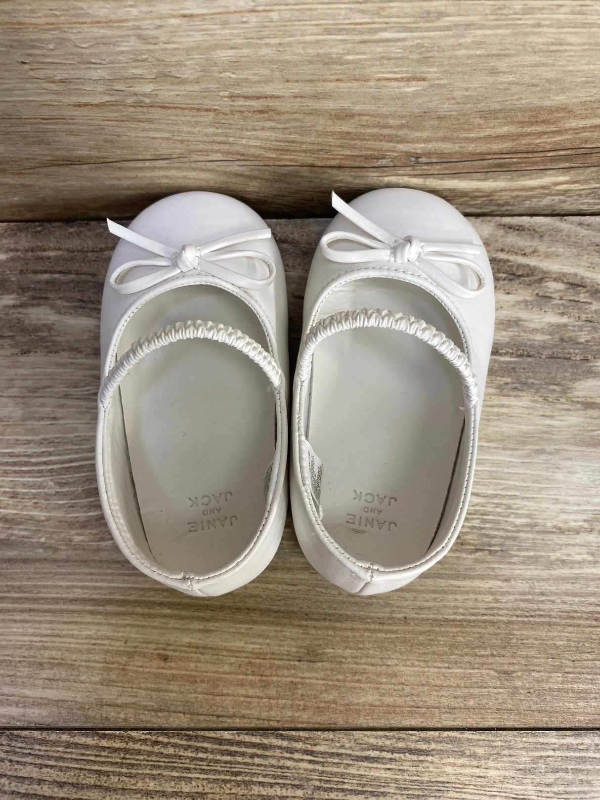 Janie & Jack White Bow Ballet Flats sz 18-24m - Me n Mommy To Be