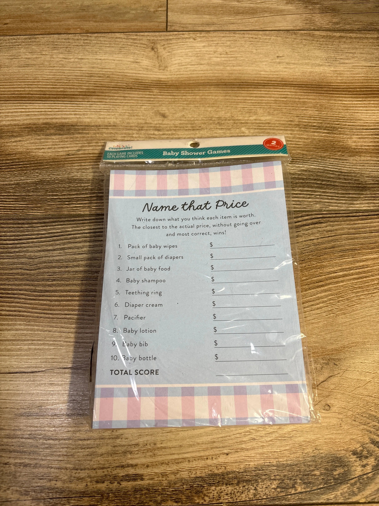 NEW Way To Celebrate! 2pk Baby Shower Games