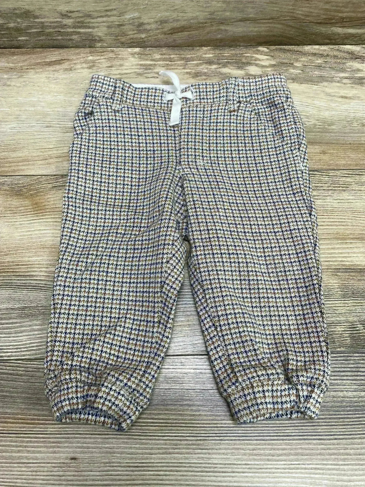 Janie and Jack Houndstooth Jogger Brown sz 6-12m - Me n Mommy To Be