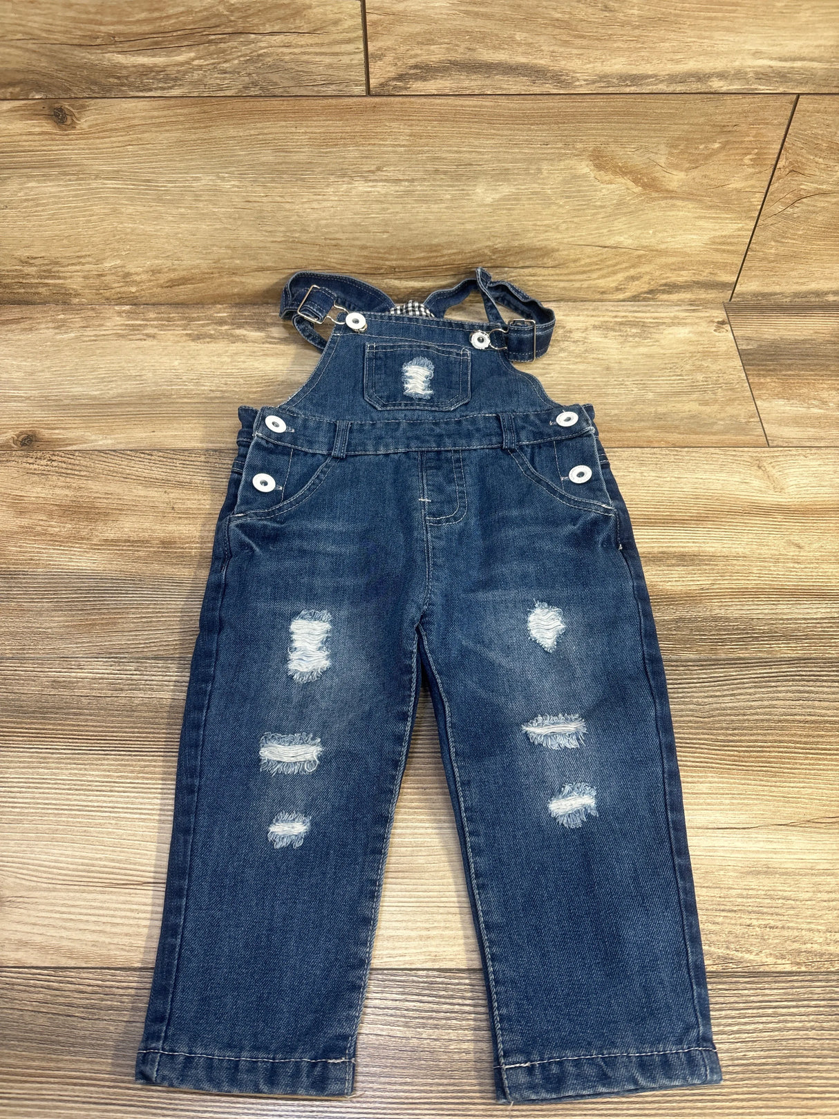 Kidscool Space Jean Overalls Small Bib Pocket Denim Workwear Blue sz 2-3Y