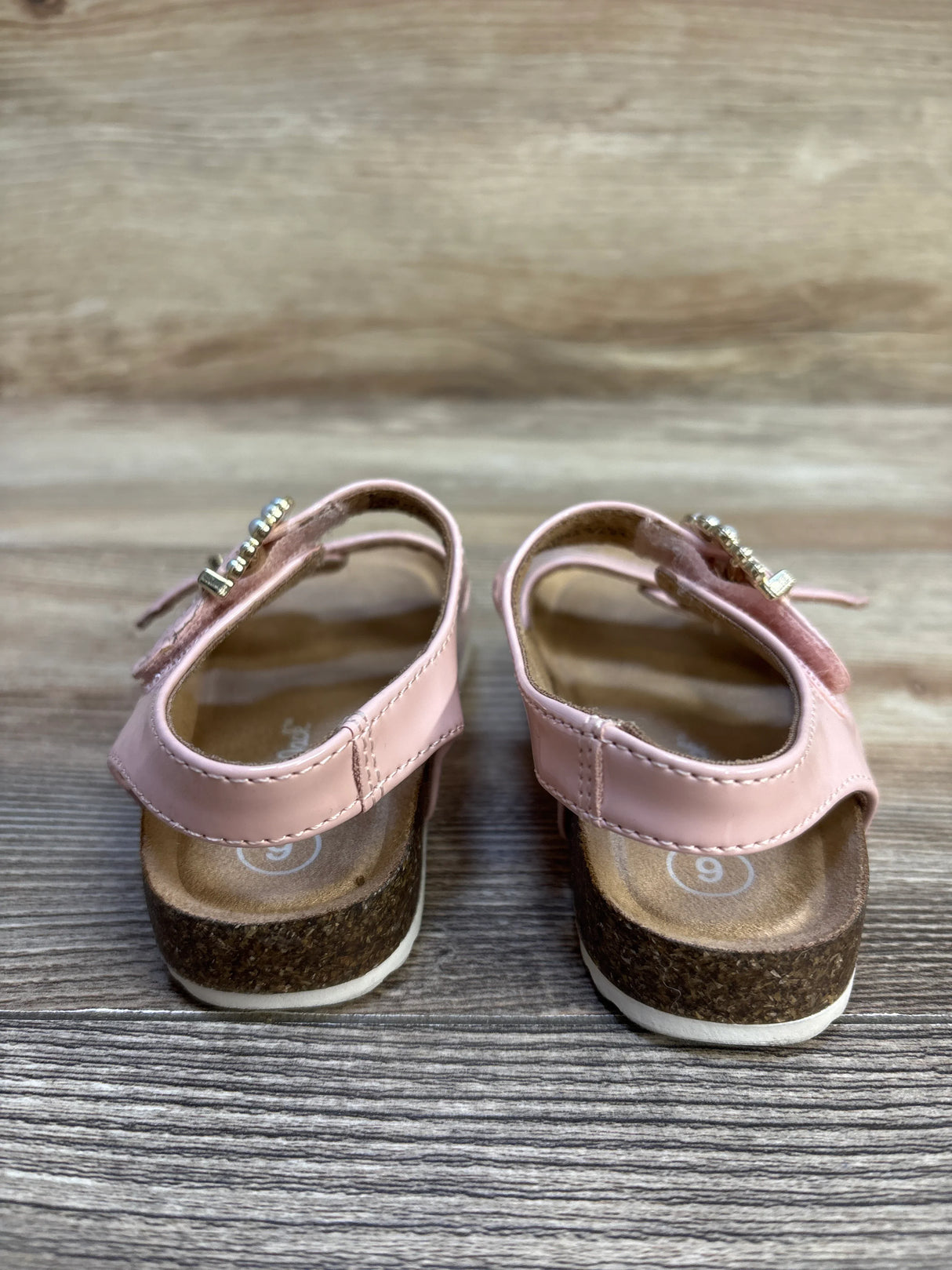 Cat & Jack Ankle Strap Sandals Pink sz 6c