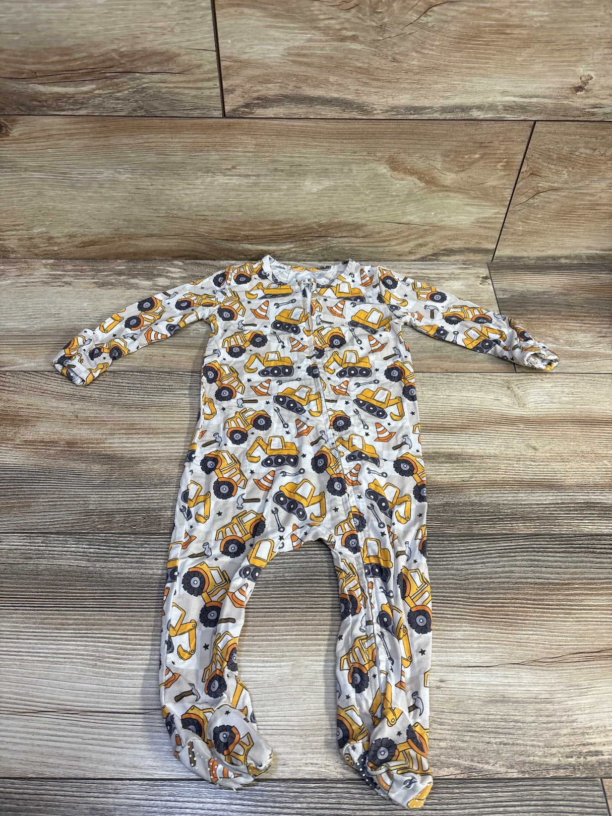 Caden Lane Bamboo Construction Zipper Footie Ivory sz 3-6m