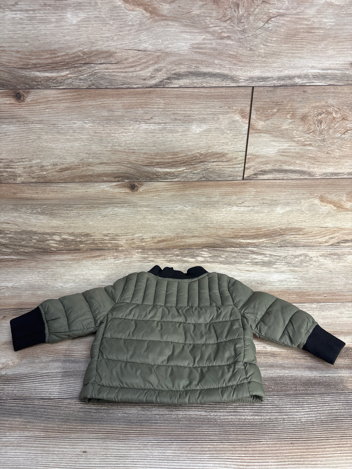 Urban Republic Ribbed Puff Coat Green sz 3-6m