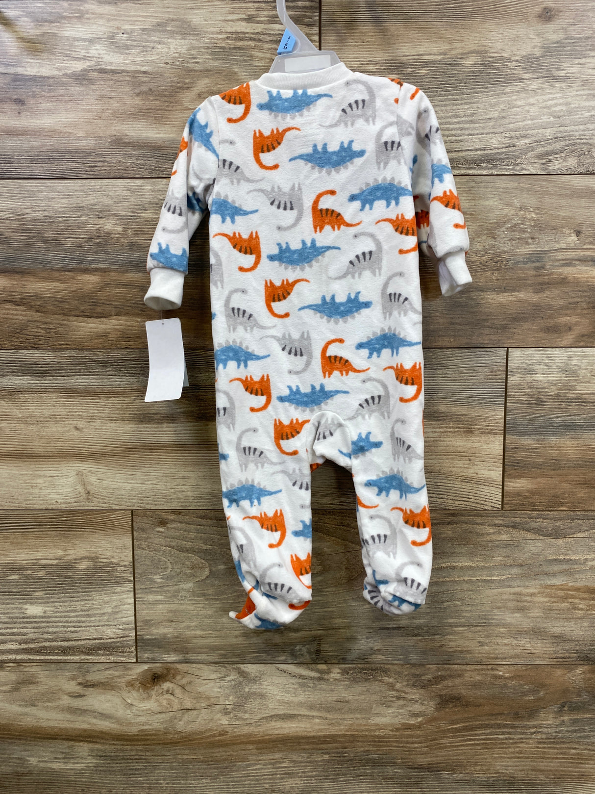 NEW Child Of Mine Dinosaur Blanket Sleeper White sz 3-6m