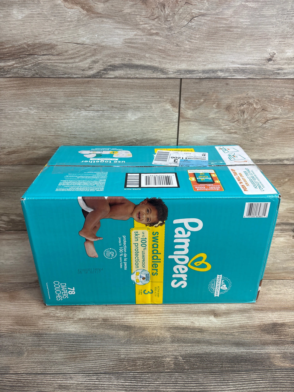 NEW Pampers Swaddlers Diapers Size 3 78ct.