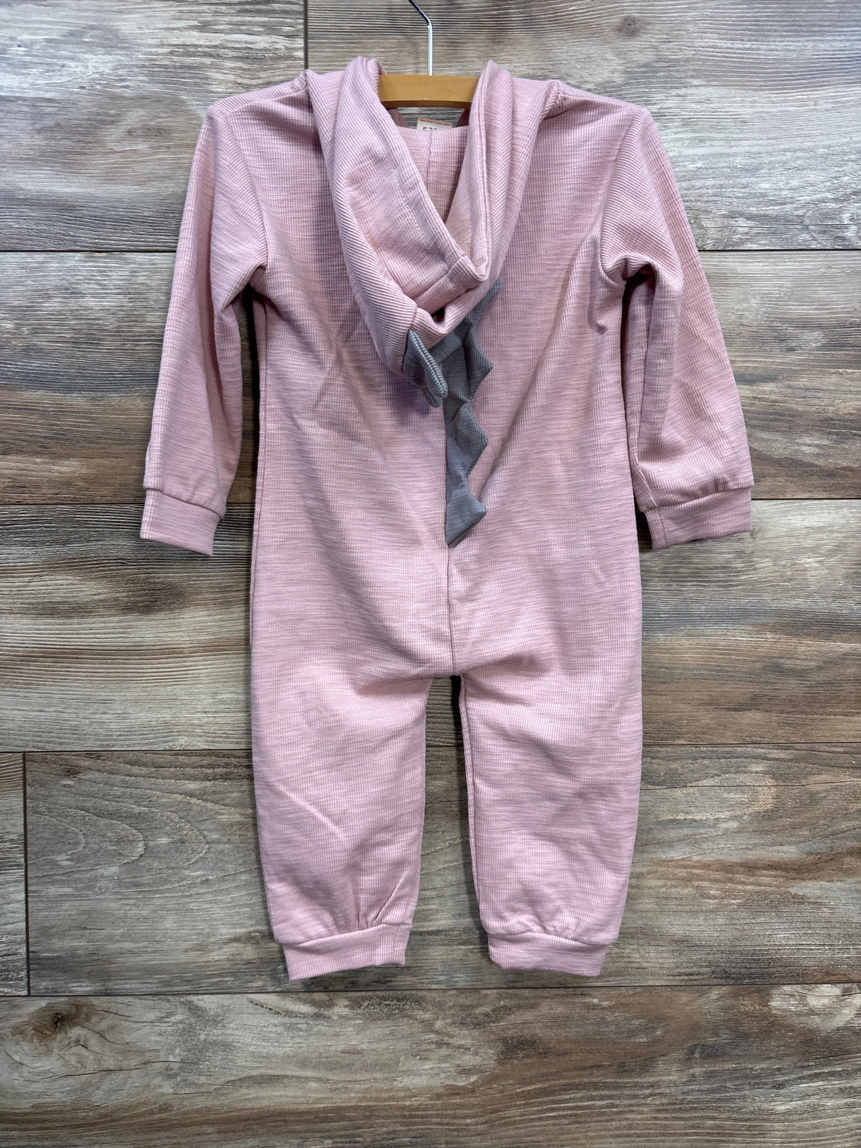 Kids Tales Hooded Textured Coverall Pink 12-18m