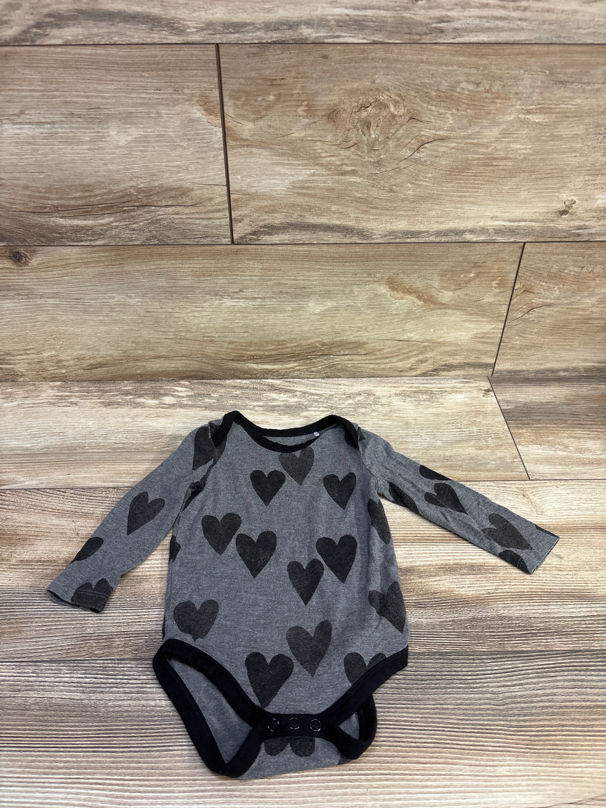 Play by Little Sleepies Long Sleeve Bamboo Bodysuit Grey sz 3-6m