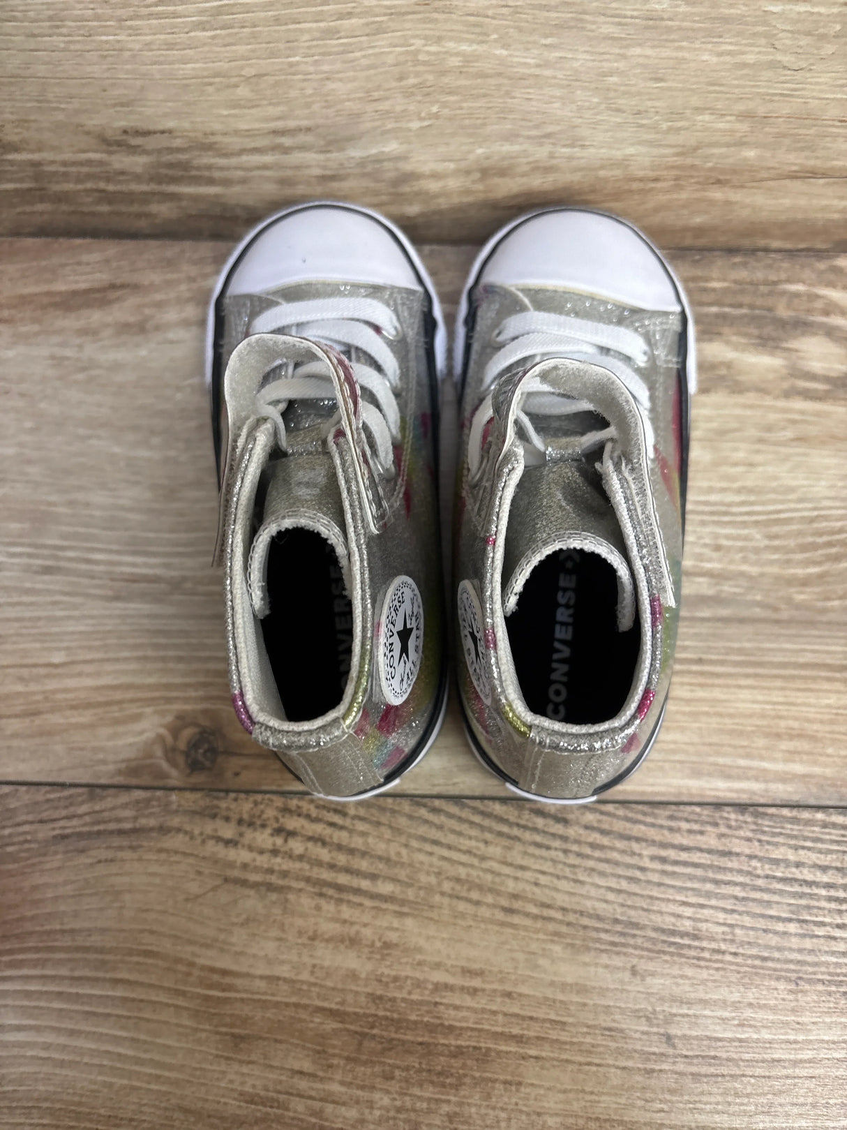 Converse Chuck Taylor All Star 1v Hi Prism Glitter Sneakers Grey sz 9c