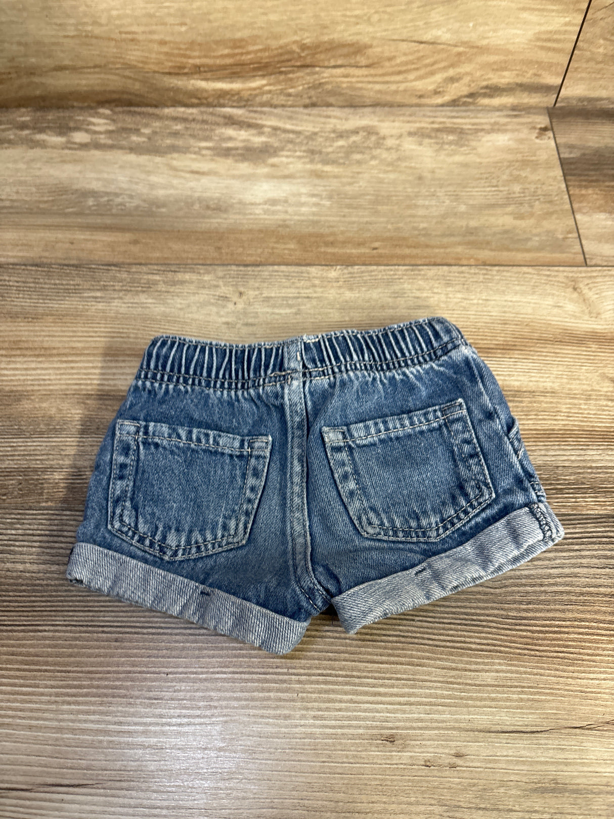 Cat & Jack Denim Drawstring Shorts Blue sz 12m
