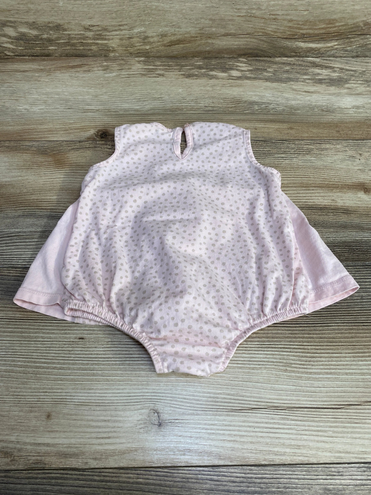 First Impressions Polka Dot Bodysuit Dress Pink sz 6-9m - Me n Mommy To Be