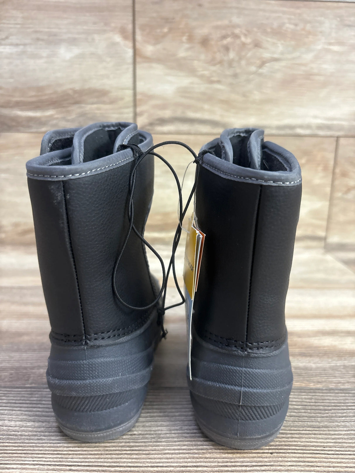 NEW Cat & Jack Lenny Winter Snow Boots Black sz 8c