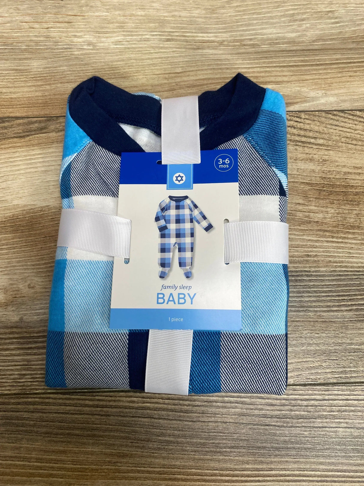 NEW Wondershop Buffalo Check Sleeper Blue sz 3-6m - Me n Mommy To Be