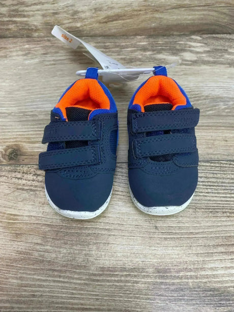 NEW Carter's Every Step Double Velcro Sneakers Sz 2c - Me n Mommy To Be
