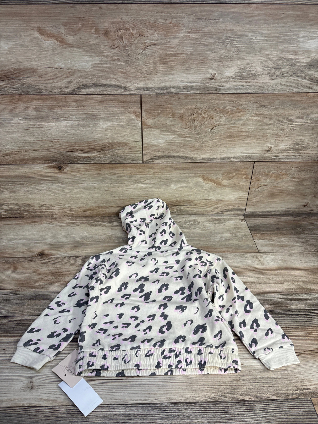 NEW Grayson Mini Leopard Print Pull Over Sweater Off-White sz 3T