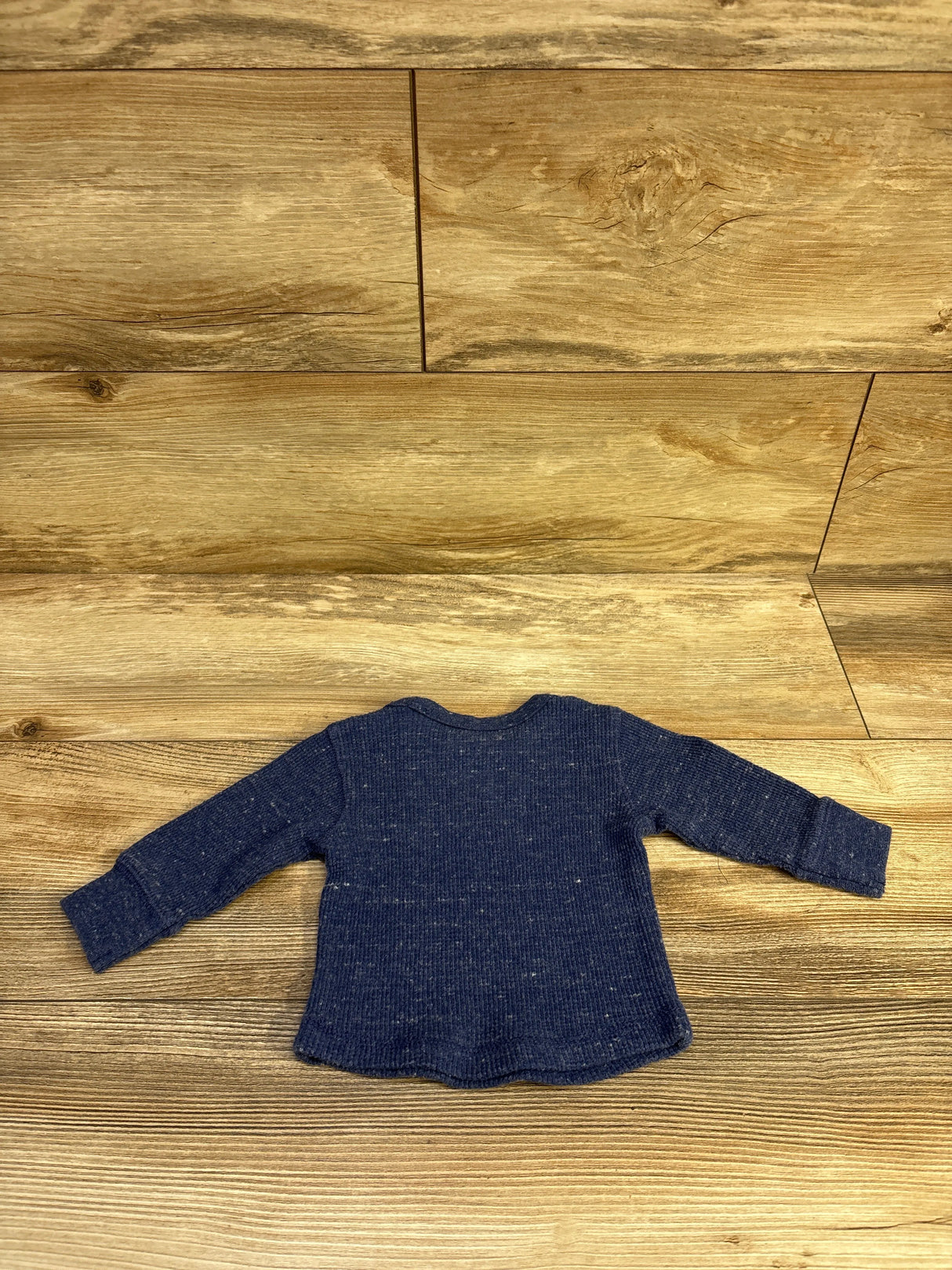 Okie Dokie Waffle Knit Shirt Navy sz 3m
