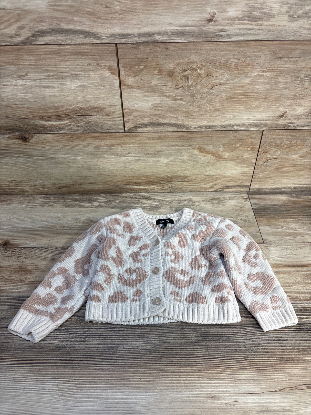 DKNY Velour Cardigan Beige sz 18m