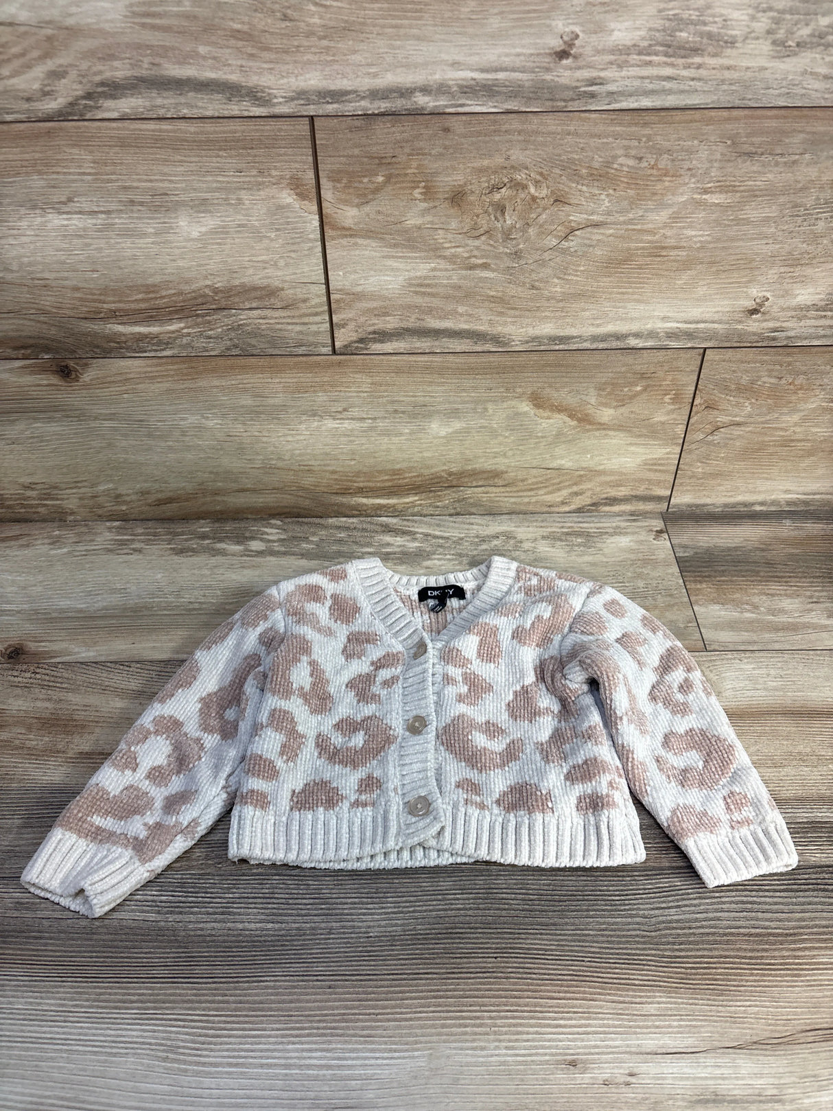 DKNY Velour Cardigan Beige sz 18m