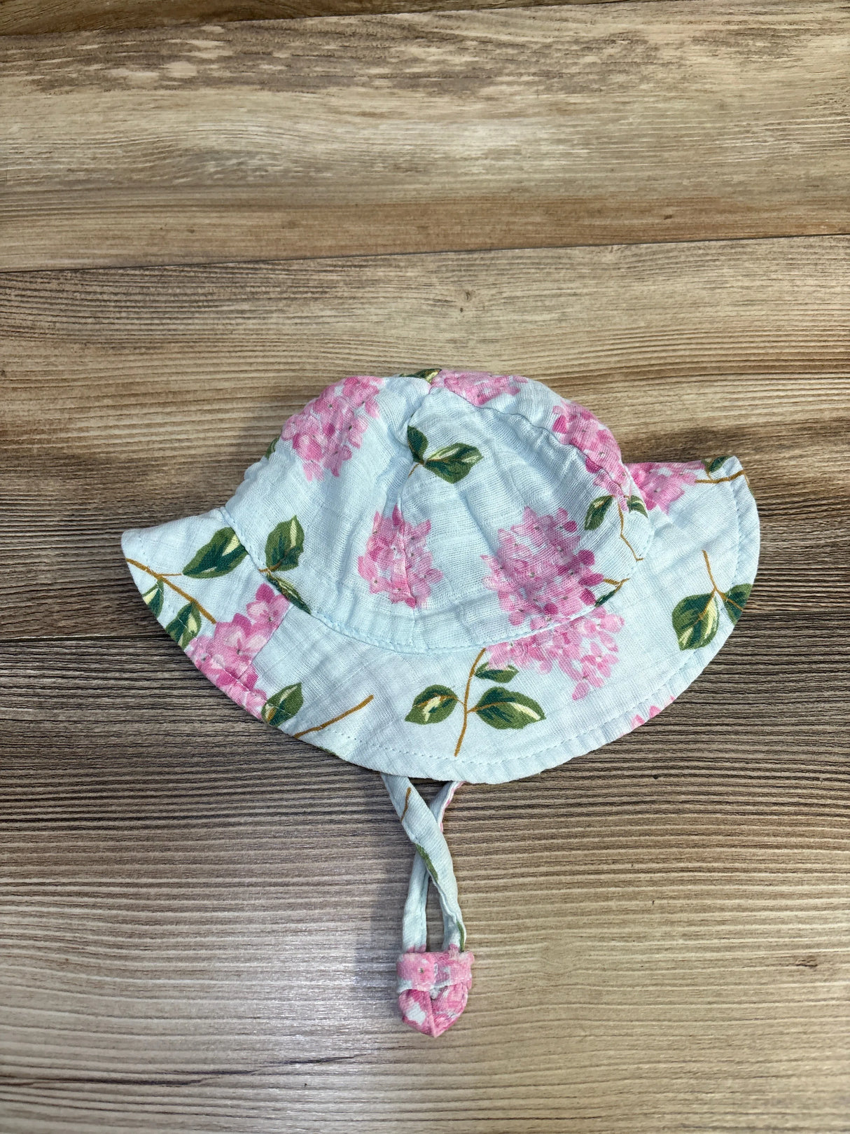 Angel Dear Muslin Floral Bucket Hat Blue sz 0-6m