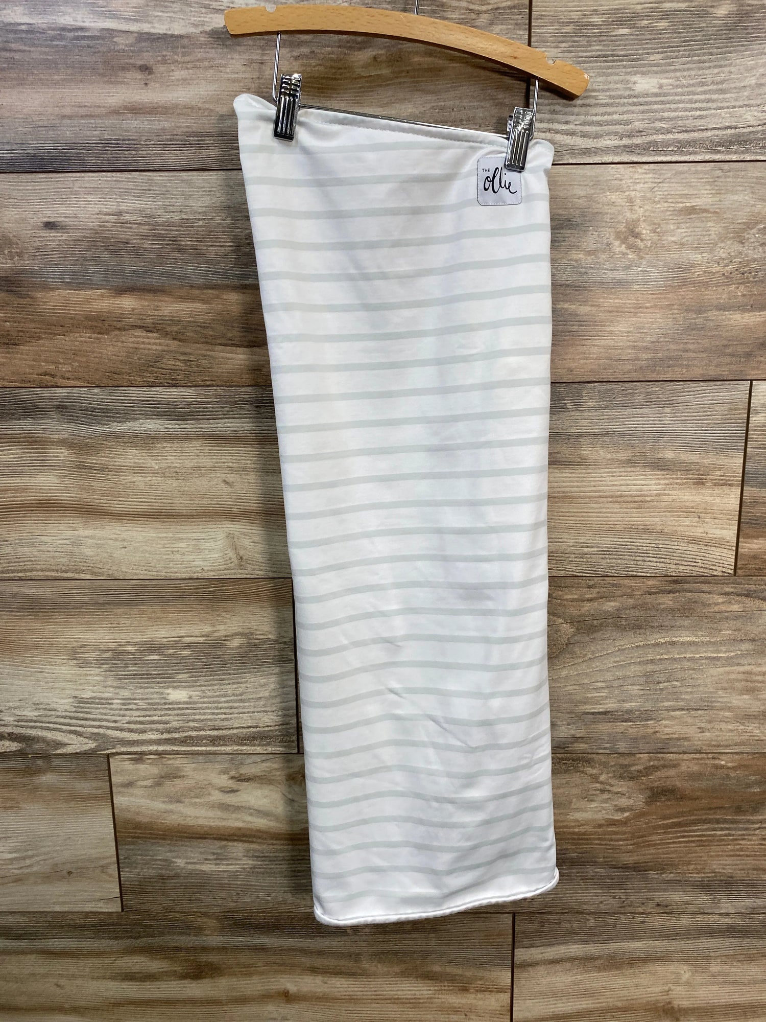 The Ollie World Striped Swaddle White sz One Size - Me n Mommy To Be