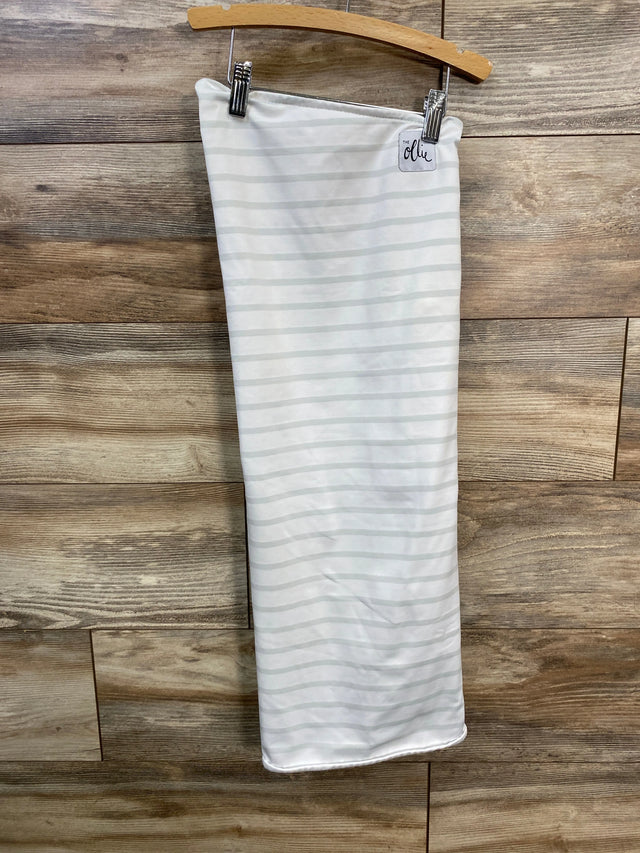 The Ollie World Striped Swaddle White sz One Size - Me n Mommy To Be