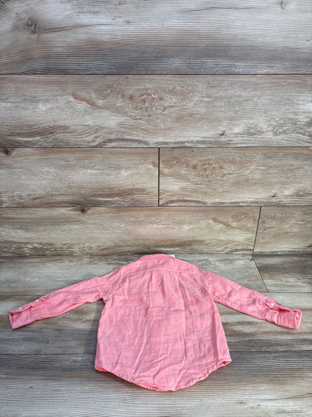 NEW Janie & Jack Button-Up Shirt Pink sz 2T