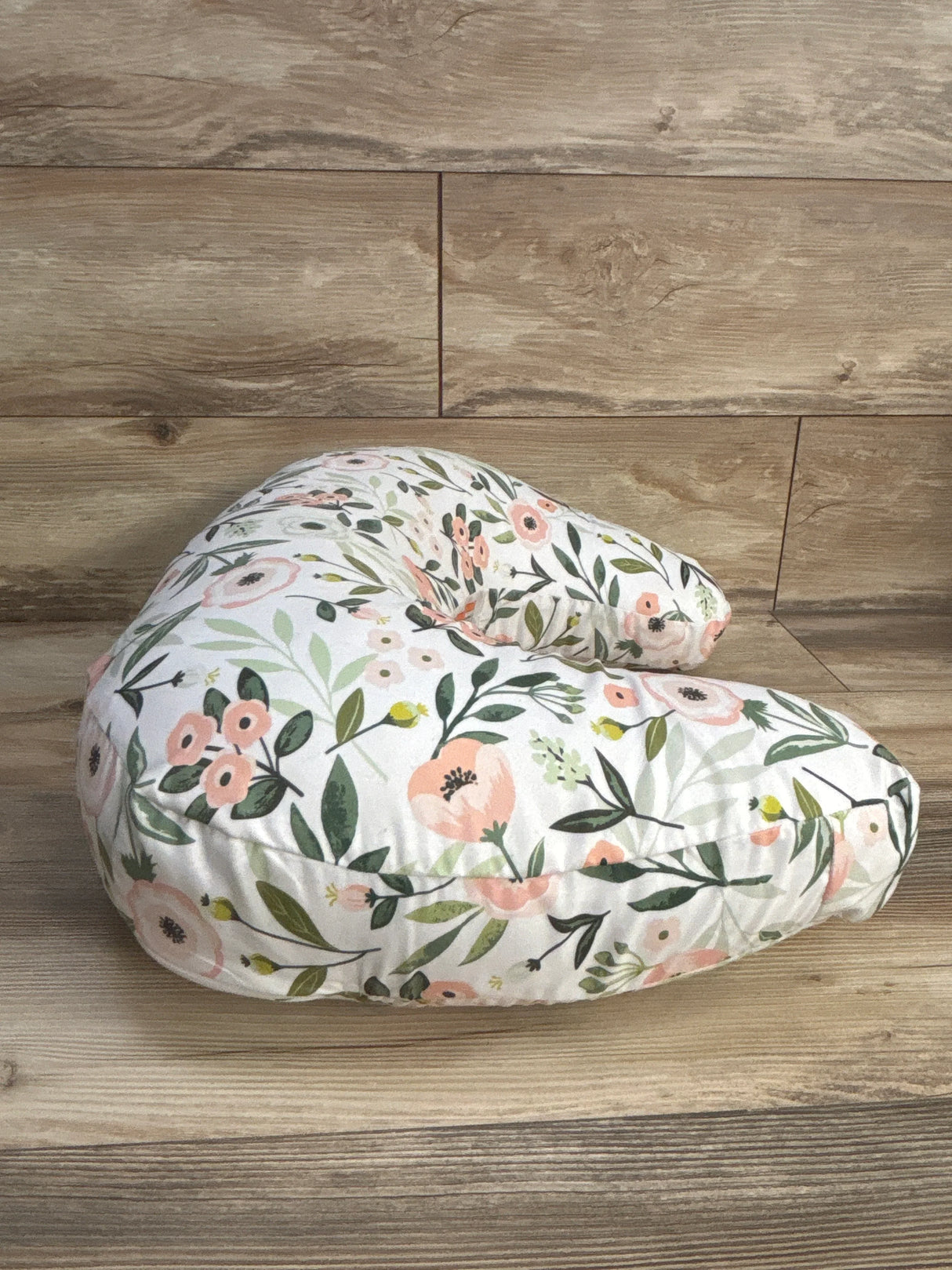 Boppy Nursing Pillow with Pink Garden Slipcover