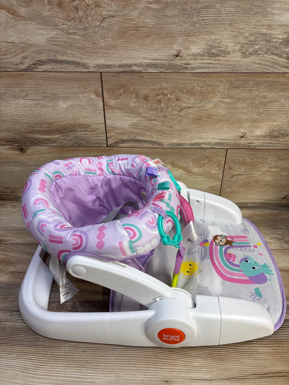 Bright Starts Learn-to-Sit 2-Position Floor Seat in Purple Paradise