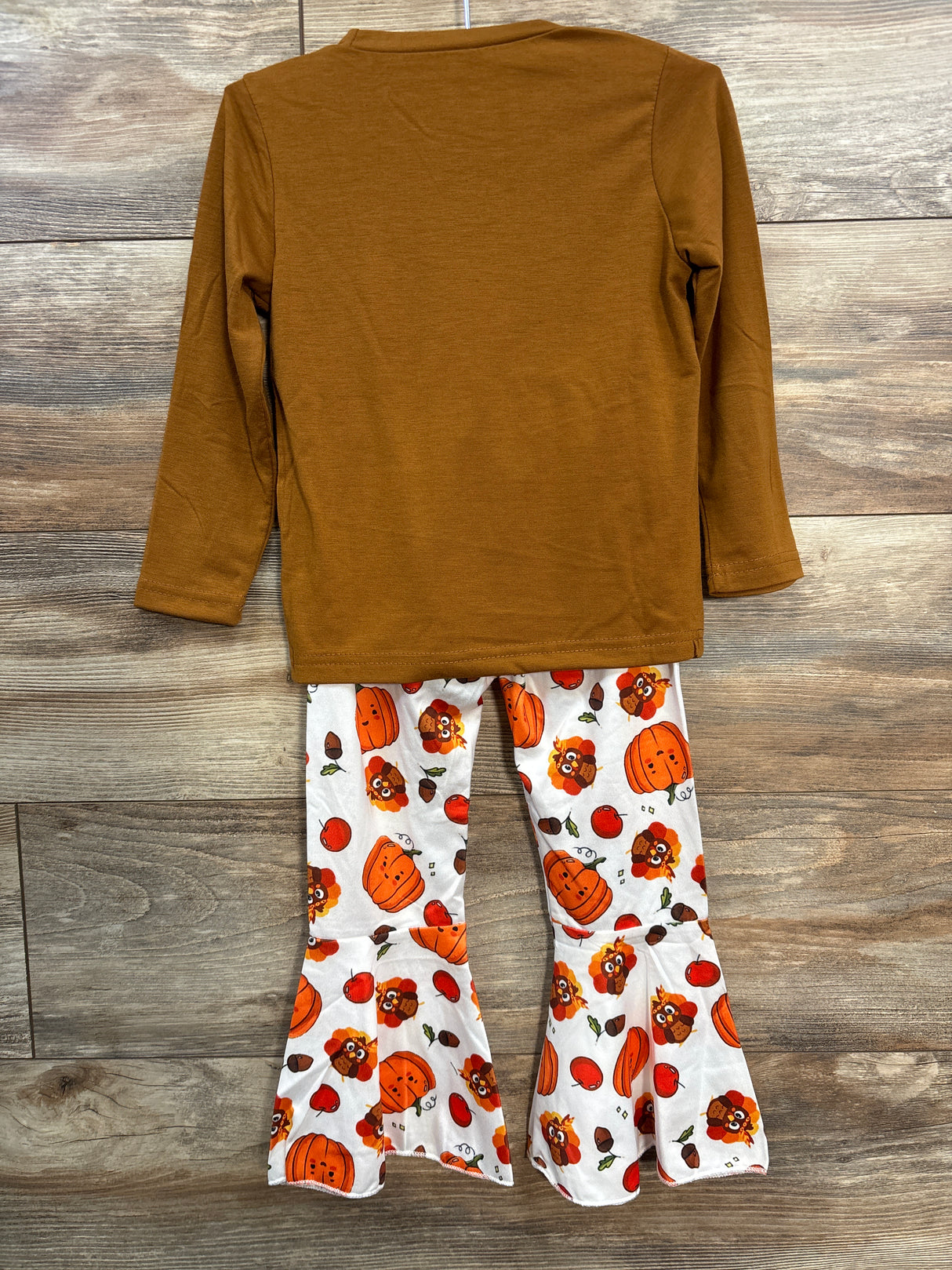 NWOT 2pc Happy Thanksgiving Shirt & Pants Set Carmel sz 4T