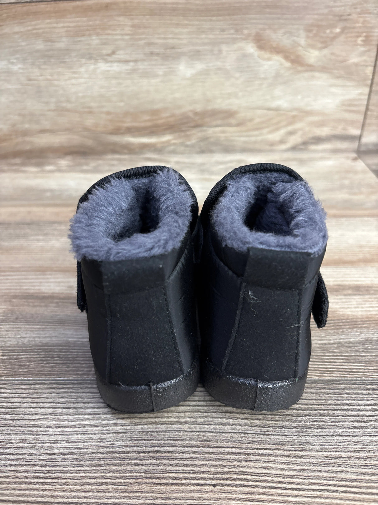 Faux Fur Lined Snow Boots Black sz 10c