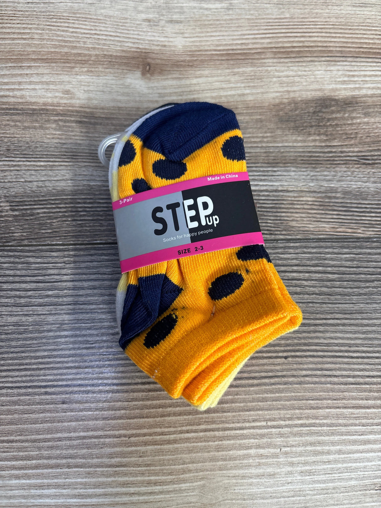 NEW Step Up Pattern Socks 3Pk sz 2-3 - Me n Mommy To Be
