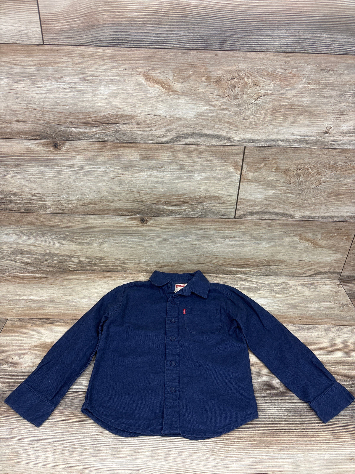 Levi's Long Sleeve Button-Up Shirt Blue sz 4T