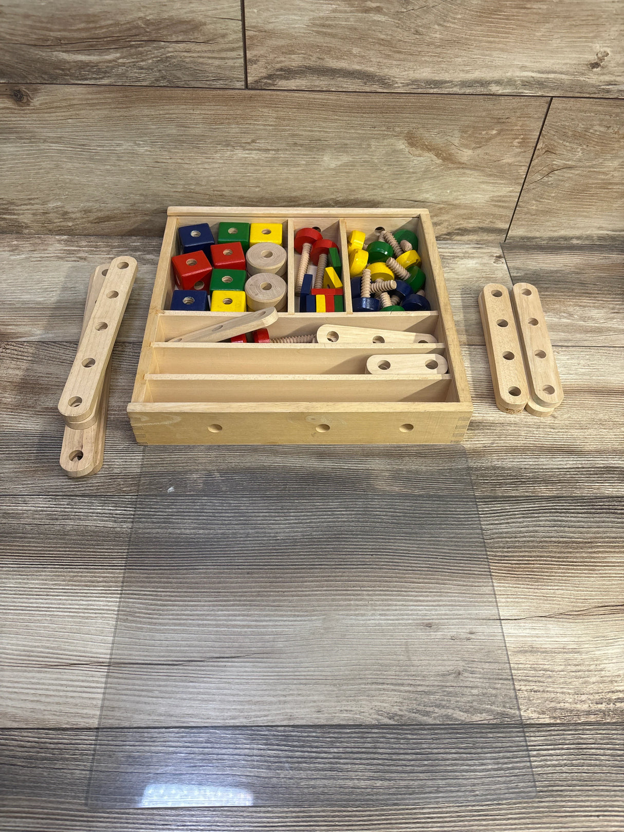 Melissa & Doug Wooden Construction Building Set