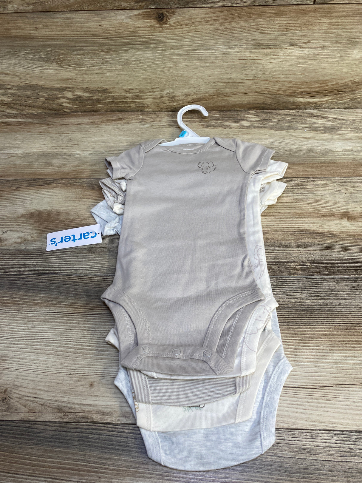 NEW Carter's Bodysuits 5pk Beige sz 6m
