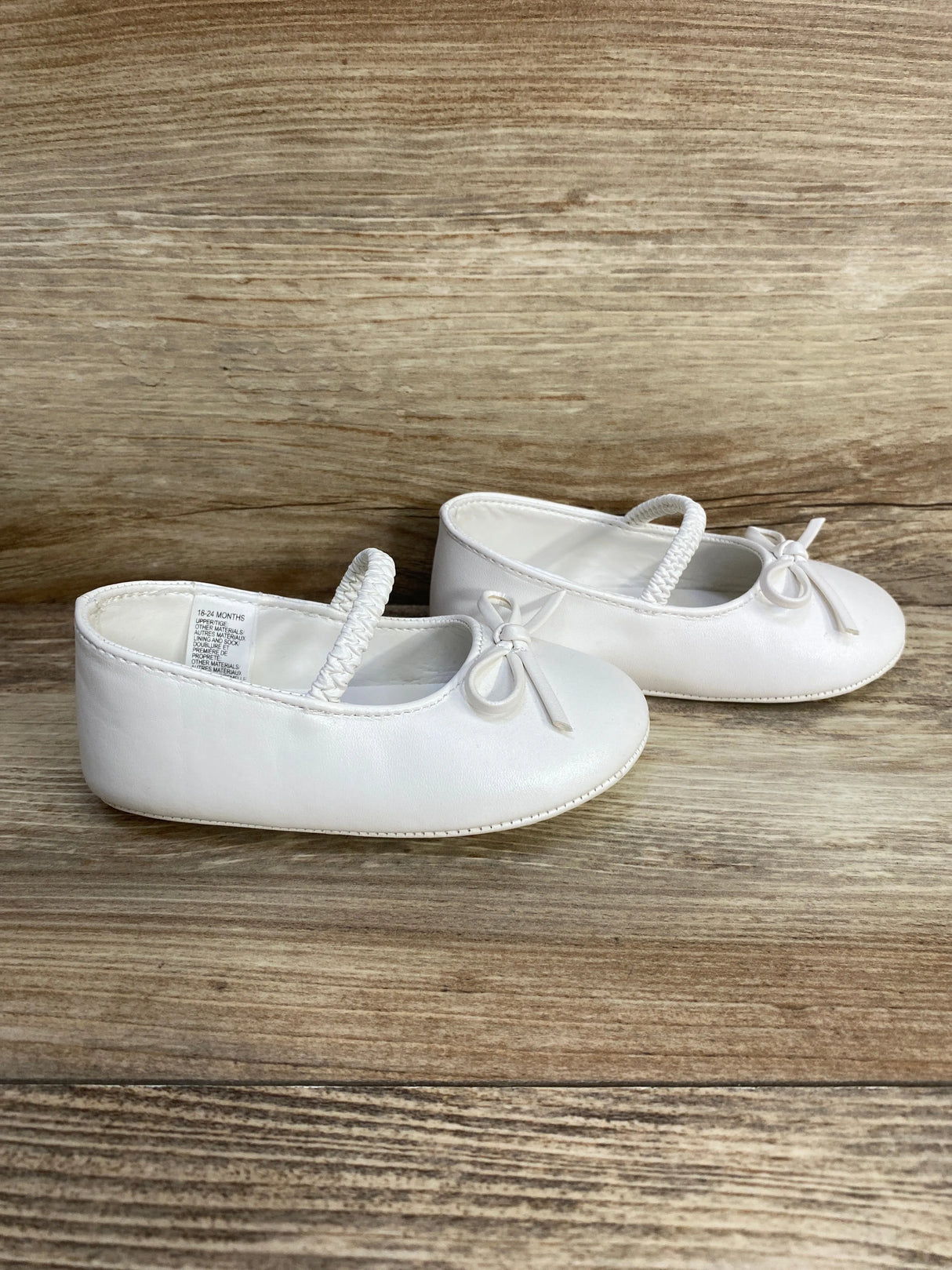 Janie & Jack White Bow Ballet Flats sz 18-24m - Me n Mommy To Be
